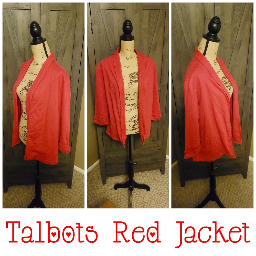 NWT Talbots Red Jacket